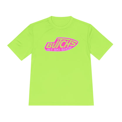 Butch's Jet Ski Shop Unisex Moisture Wicking Tee, Perfect for Water Sports, Summer Fun, Gift for Water Enthusiasts, Activewear, Retro Design