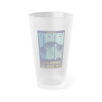 Frosted Pint Glass - Retro Concert Souvenir, Perfect for Home Bar, Gift for Music Lovers, 16oz Drinkware, Ideal for Celebrations, [...]