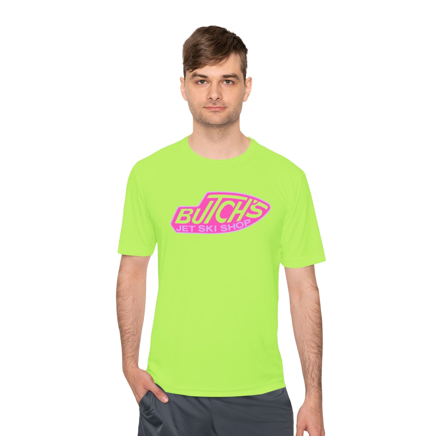 Butch's Jet Ski Shop Unisex Moisture Wicking Tee, Perfect for Water Sports, Summer Fun, Gift for Water Enthusiasts, Activewear, Retro Design