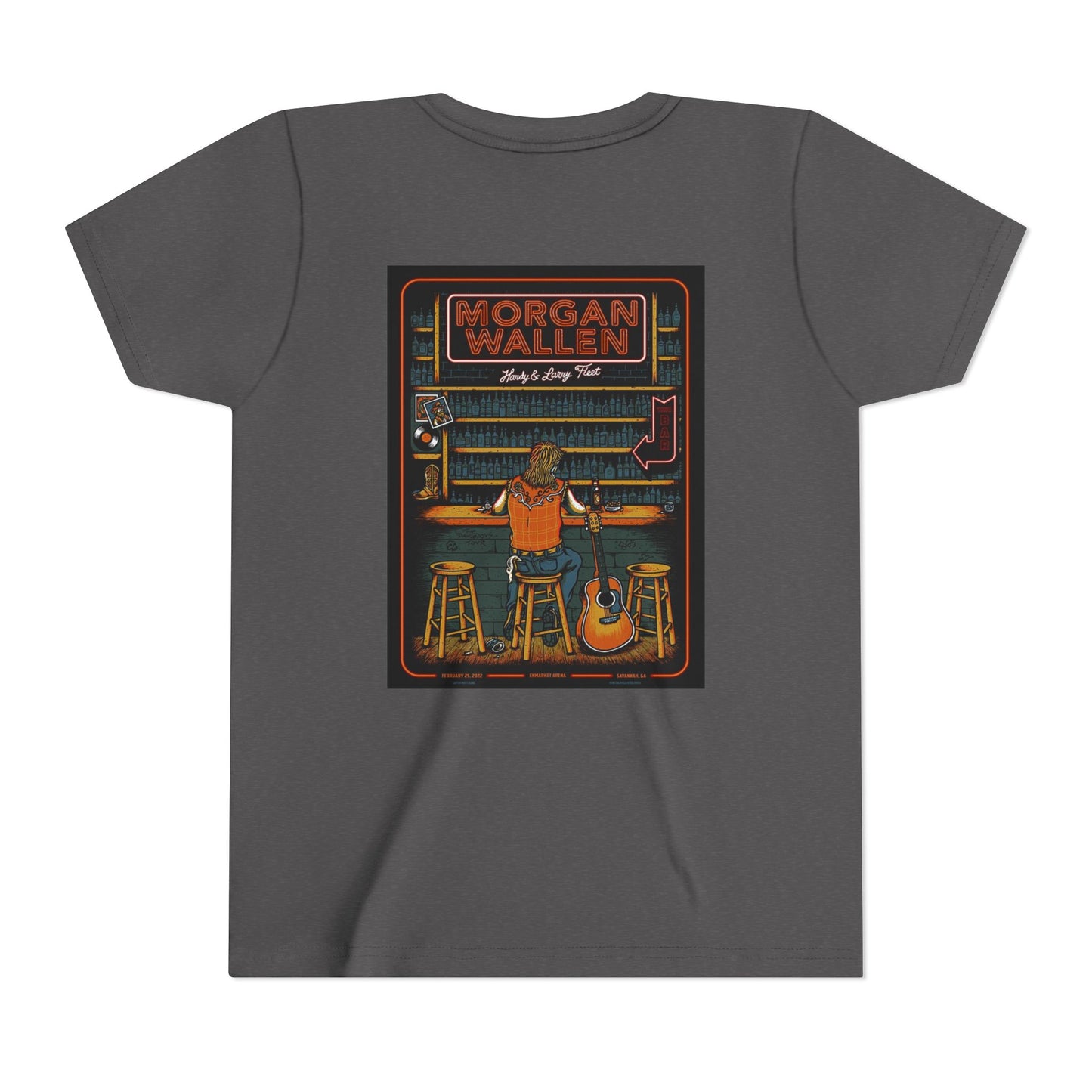 Morgan Wallen Vintage-Inspired Youth Tee, Cool Graphic Tee, Music Lover's Shirt, Concert Attire, Gift for Young Fans