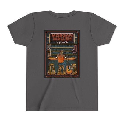 Morgan Wallen Vintage-Inspired Youth Tee, Cool Graphic Tee, Music Lover's Shirt, Concert Attire, Gift for Young Fans
