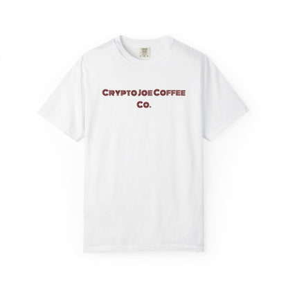 Buy the Dip, Sip The Drip Unisex Coffee-Themed T-Shirt by Crypto Joe Coffee Company