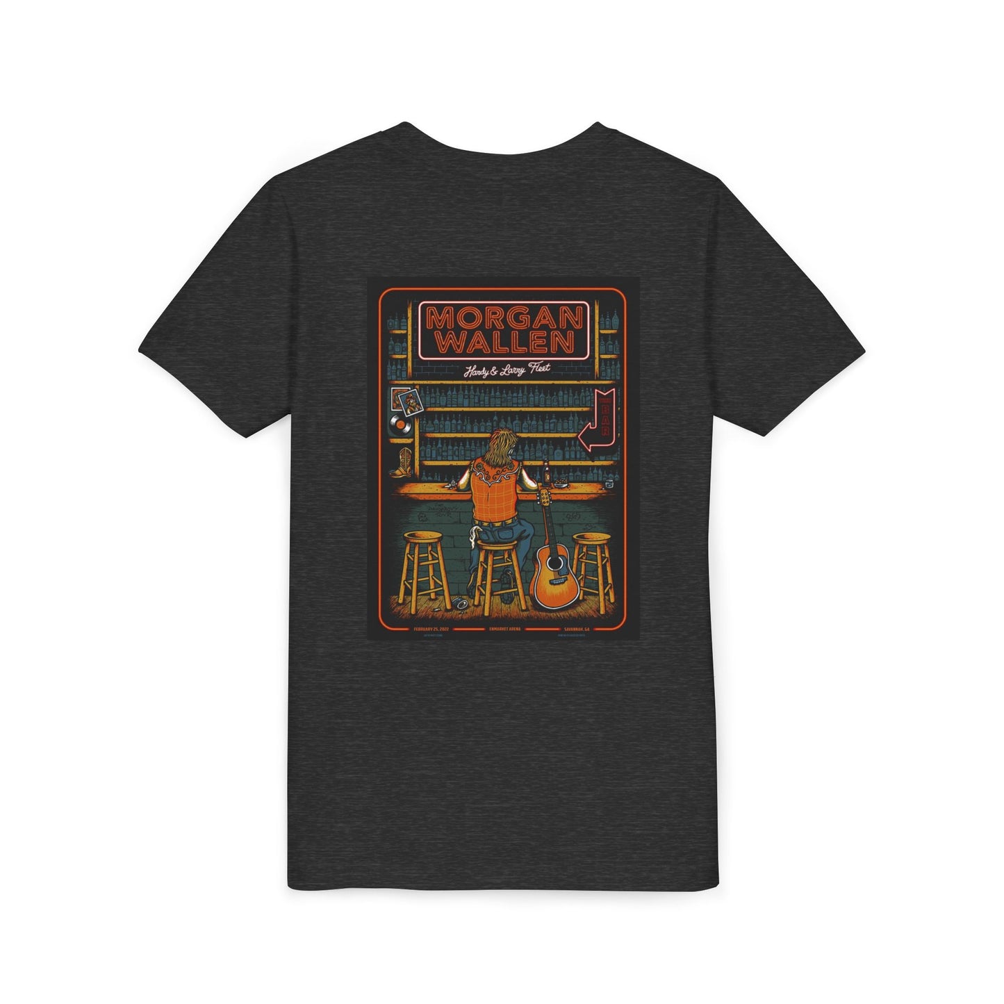 Morgan Wallen Vintage-Inspired Youth Tee, Cool Graphic Tee, Music Lover's Shirt, Concert Attire, Gift for Young Fans