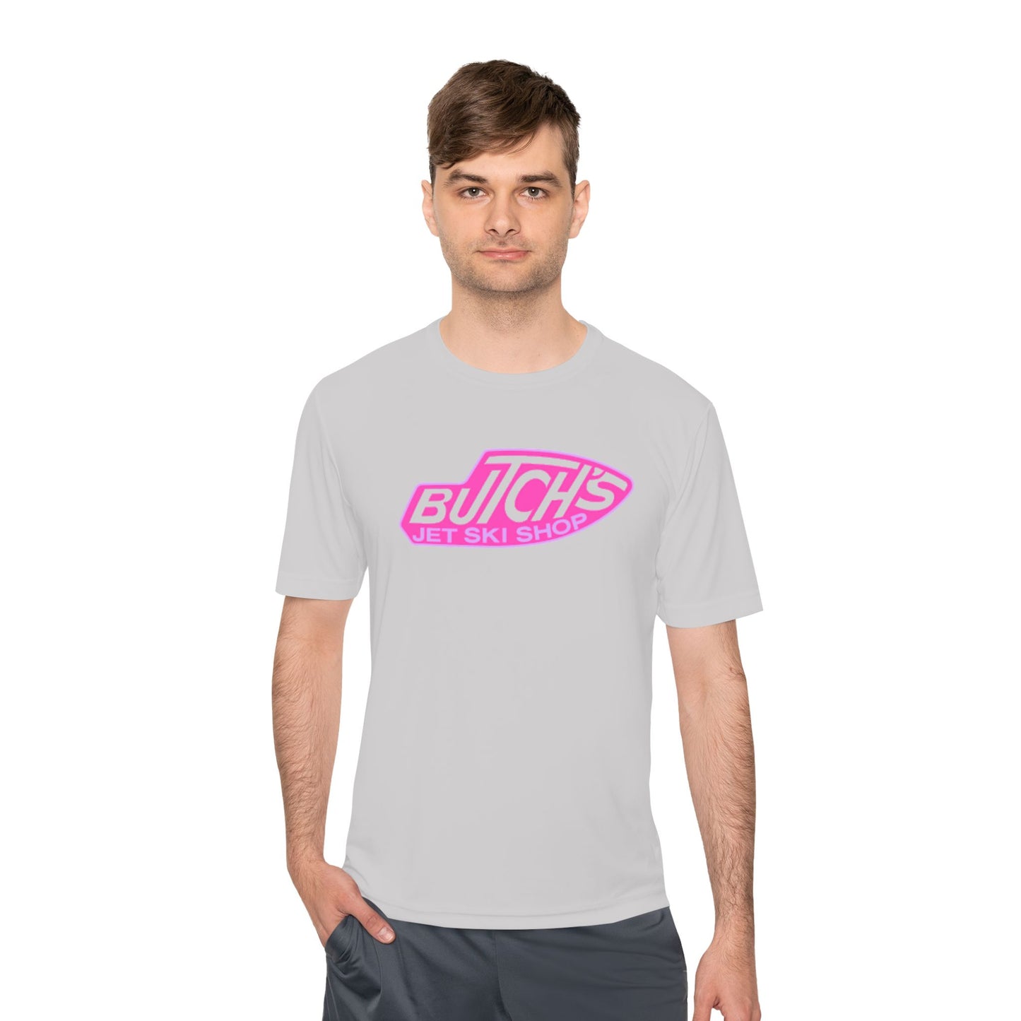 Butch's Jet Ski Shop Unisex Moisture Wicking Tee, Perfect for Water Sports, Summer Fun, Gift for Water Enthusiasts, Activewear, Retro Design