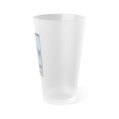 Frosted Pint Glass - Retro Concert Souvenir, Perfect for Home Bar, Gift for Music Lovers, 16oz Drinkware, Ideal for Celebrations, [...]