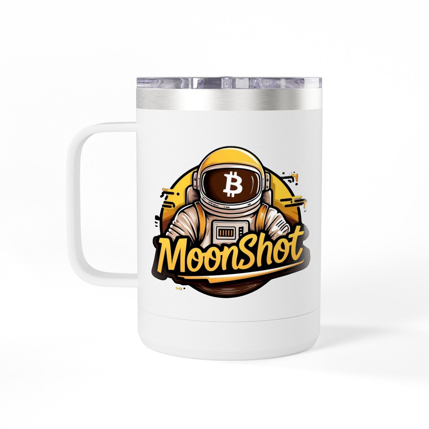 Moonshot Coffee Mug Tumbler by Crypto Joe Coffee Company