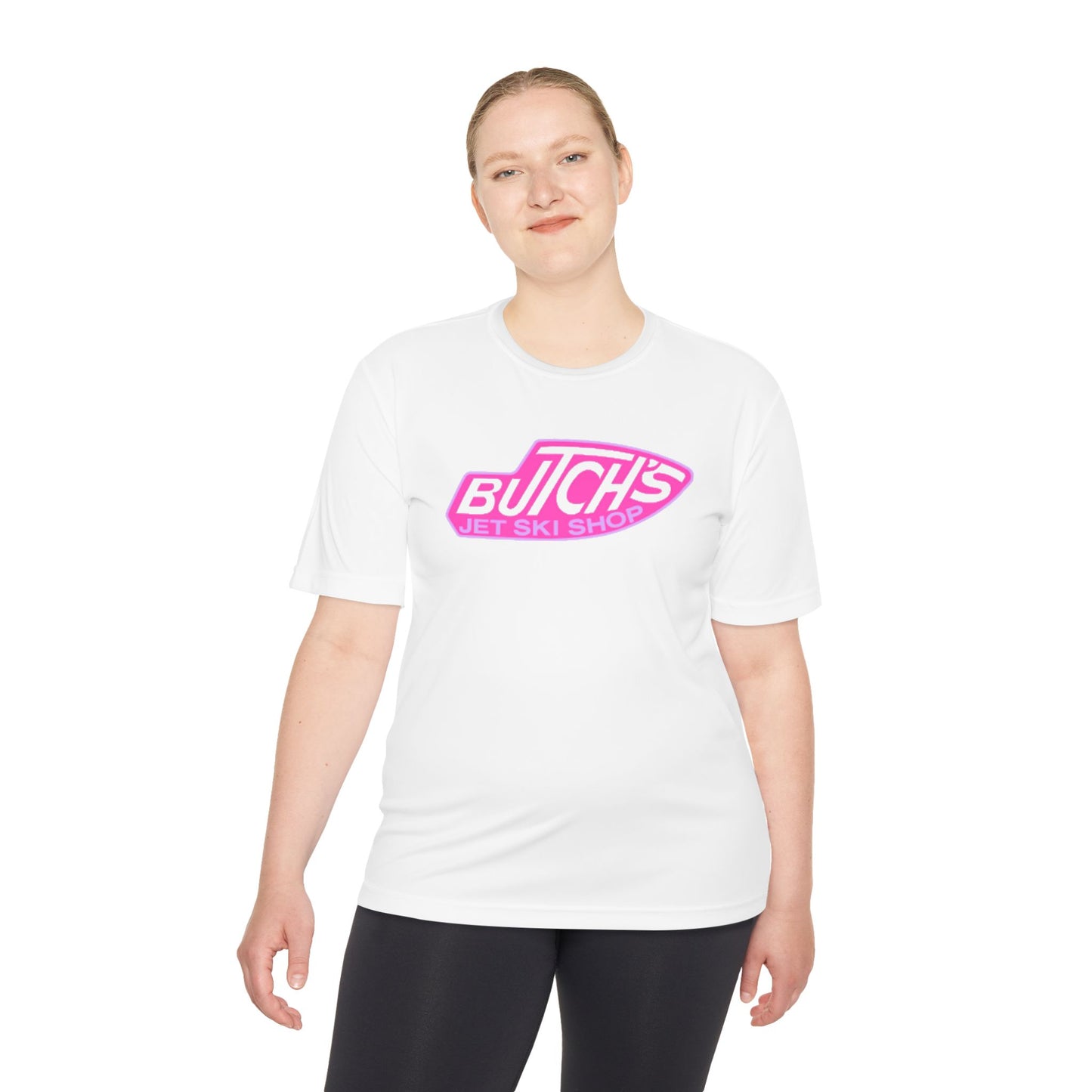 Butch's Jet Ski Shop Unisex Moisture Wicking Tee, Perfect for Water Sports, Summer Fun, Gift for Water Enthusiasts, Activewear, Retro Design