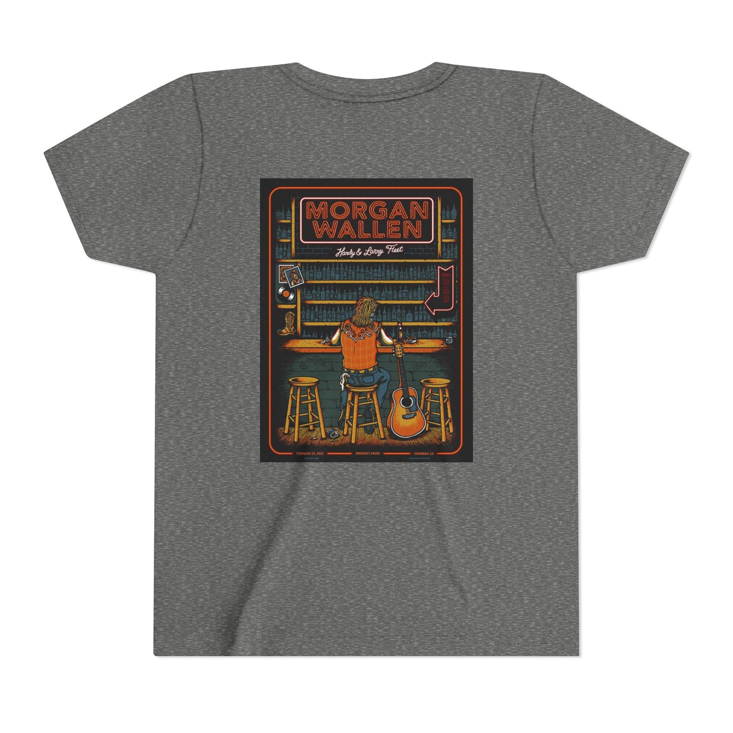 Morgan Wallen Vintage-Inspired Youth Tee, Cool Graphic Tee, Music Lover's Shirt, Concert Attire, Gift for Young Fans