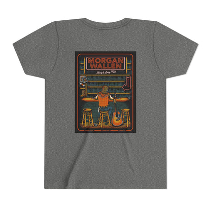 Morgan Wallen Vintage-Inspired Youth Tee, Cool Graphic Tee, Music Lover's Shirt, Concert Attire, Gift for Young Fans