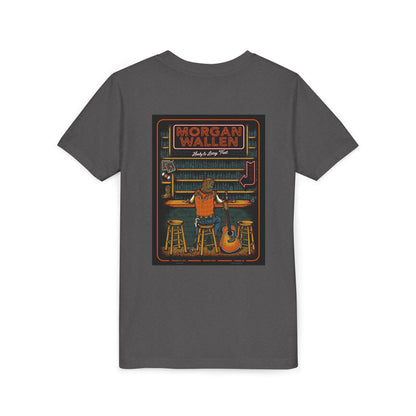Morgan Wallen Vintage-Inspired Youth Tee, Cool Graphic Tee, Music Lover's Shirt, Concert Attire, Gift for Young Fans